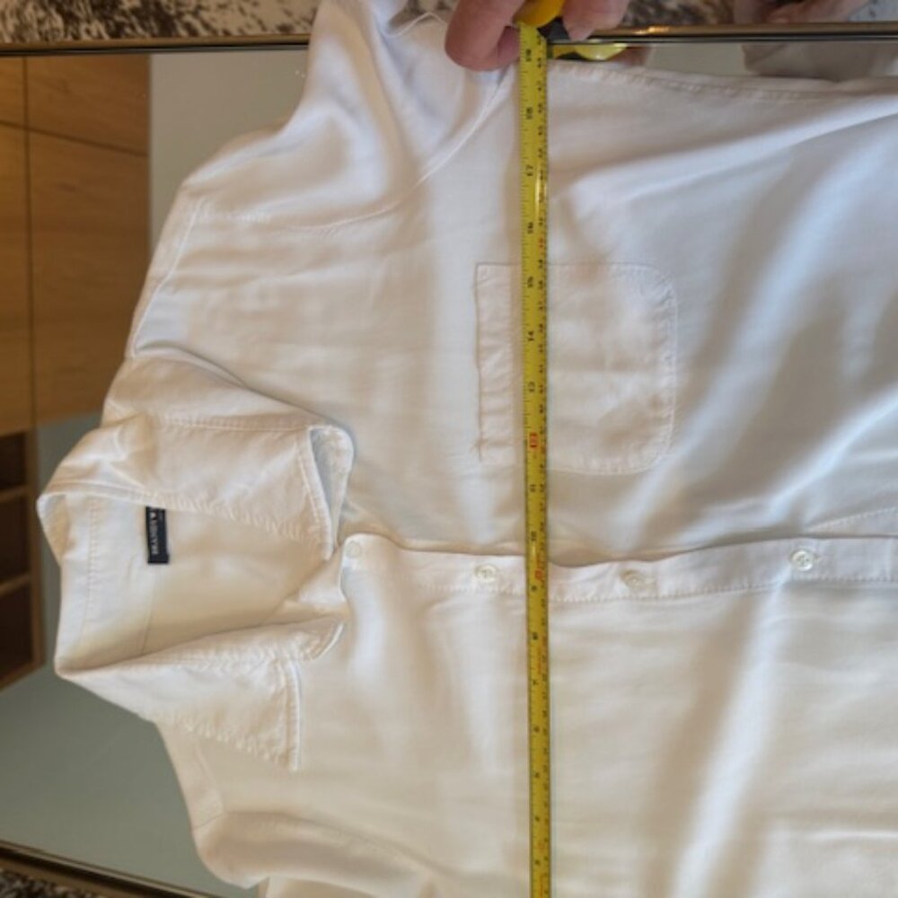 Brandy Melville Boxy White Button Up Short Sleeve Shirt - One Size - Picture 4 of 6